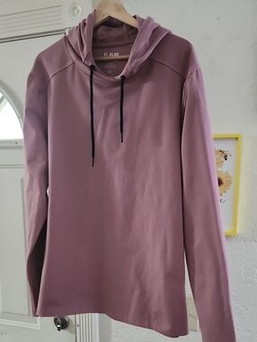 01.Algo Men’s Performance Scuba Pullover Hoodie Rose Pink Sz L Activewear